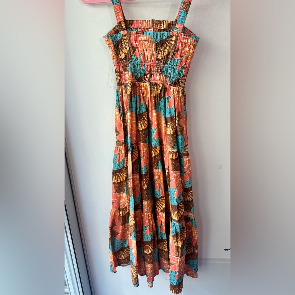 NWT Cleobella, Jolene Ankle Dress Multicolor Organic Cotton, Size XS | 2012 - Picture 7 of 10
